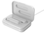Įkraunamos belaidės ausinės STREETZ TWS-105, Bluetooth 5, įkrovimo dėklas 500 mAh, matinės baltos sp.