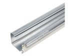 Stumdomų durų bėgelis HETTICH TopLine2, prisukamas, cinkuotas, spl. balta, 2 m, 1479