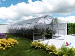 Šiltnamis KLASIKA Easy, 24 m2, 6 mm polikarbonatinė danga, 3 x 8 m, arkos formos