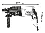 Elektrinis perforatorius BOSCH Professional GBH 2-26 SDS+, galia 830 W, smūgio energija 2,7 J, 3 f-jos, 4 m laidas, lagaminas