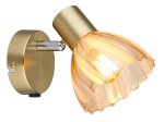 Kryptinis šviestuvas GLOBO Zachery, E14, 1 x 40W, 230V, geltonos sp., 100x125x160 mm