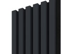 MDF sienų lentjuostė PUFFIN, spl. blue/black, 2650x245x22 mm, akustinė, dekoratyvinė
