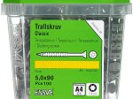Terasiniai medsraigčiai ESSVE, 5,0 x 90 mm, A4 nerūdijantis plienas, 100 vnt.