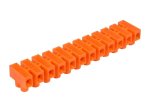 Kontaktinė kaladėlė DPM, 12 x 2,5 mm², 3 A, oranžinės sp.
