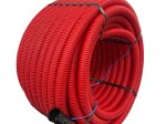Gofruotas vamzdis Ecopipe Flex, DN32mm, raudonos sp., EN61386-24, N450, 50 m