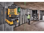 Kryžminis lazerinis nivelyras DEWALT DCLE34031D1-QW, 18 V, komplekte 1x2,0 Ah akumuliatoriai ir kroviklis