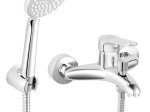 Vonios maišytuvas FERRO Abba, su dušo komplektu, chromuotas, BAB11