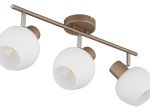 Kryptinis šviestuvas GLOBO Eileen, E27, 3 x 40W, 230V, kavos sp., 500x125x175 mm