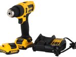 Smūginis gręžtuvas DEWALT DCD716D2-QW, 10,8 V, kompekte 2x2,0 Ah akumuliatoriai ir kroviklis