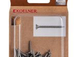 Medsraigčiai KOELNER, 3 x 20 mm, įleidžiama galva, nerūd. plieno A2, 24 vnt., PZ