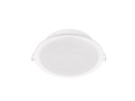 Montuojamas šviestuvas panelė PHILIPS Meson, įleidžiama, LED 5,5 W, 3000 K, 500 lm, apvali, baltos sp., 90 mm skersmens