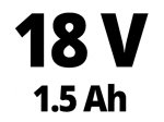 Akumuliatorinis gręžtuvas EINHELL TC-CD, 18/35 Li, 1 akumuliatorius Li-ion 18V/1,5 Ah, svori 1,37 kg