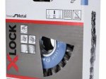 Vielinis šlifavimo diskas BOSCH X-Lock, pinta viela 115 mm, 0,5 mm, 12 mm