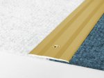 Aliumininė grindų juostelė HESORA H 03 D1, 3.5 x 270 cm,  mat.aukso spalvos, kilmės šalis ES