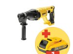 Akumuliatorinis perforatorius DEWALT DCH133NT-XJ, smūgio jėga 2,6 J, 18 V, be akumuliatorių ir kroviklio, lagamine