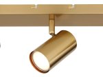 Kryptinis šviestuvas GLOBO Robby, GU10, 3 x 25W, 230V, aukso sp., 410x60x120 mm