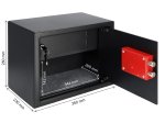 Seifas HOMESAFE HV25 GUN T K, 280 x 350 x 230 mm, sienelės 3 mm, durelės 5 mm, tinkamas ginklo laikymui, rakinamas vidinis skyrelis amunicijai