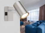 Kryptinis šviestuvas GLOBO Robby, GU10, 1 x 25W, 230V, chromo sp., 70x100x120 mm