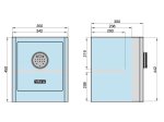 Seifas BASI mySafe Premium, 450 x 350 x 300 mm, baltos sp.