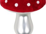Eglutės žaisliukas Grybas, įv. dydžių, raudonos, baltos ir sidabro sp.