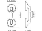 Ranktūris RIDDER Rob S, 33,5 cm, priklijuojamas, ABS, baltas, A0243301
