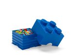 Daiktadėžė kaladėlė LEGO, 25 x 18 x 25 cm, mėlynos sp.