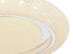 Išmanusis lubinis LED šviestuvas GLOBO Rada Smart Light, 28W, 230V, 3500 lm, 3000-6000K, su 2xAA el., pultu, dimer., su atmint., chromas, 480x70 mm, 483111-28SH