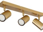 Kryptinis šviestuvas GLOBO Robby, GU10, 3 x 25W, 230V, aukso sp., 410x60x120 mm