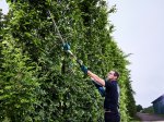 Akumuliatorinės gyvatvorių žirklės MAKITA DUN500WZ, 18 V, darbinis plotis 50 cm, bešepetėlinis variklis, svoris 4,5 kg. Be akumuliatorių ir pakrovėjo.