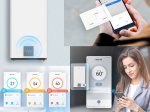 Elektrinis vandens šildytuvas MIDEA Salute Flex 80L WiFi, plokščias, galia 2000 W