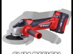 Akumuliatorinis kampinis šlifuoklis EINHELL TC-AG 18/115 Li, 18 V, maks. disko skersmuo 115 mm, komplekte 1 x 4,0 Ah akumuliatorius ir kroviklis, minkšto paleidimo funkcija