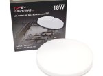 LED šviestuvas TOPE Rio, 18W, 3000/4000/6000K, 1627 lm, IP54, virštinkinis, apvalus, baltos sp., matmenys 280 x 50 mm, 6004000077