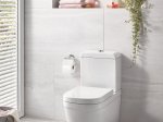 Klozetas GROHE Euro Ceramic, pastatomas, dvigubas nuleidimas 3/6 l, be nuplovimo lanko, įvadas iš apačios, su lėtai nusileidžiančiu dangčiu, 39462000