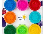 Modelinas GENIO KIDS, natūralus plastilinas, 8 spalvos po 50 g
