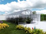 Šiltnamis KLASIKA Easy, 18 m2, 6 mm polikarbonatinė danga, 3 x 6 m, arkos formos