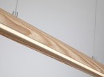 Pakabinamas LED šviestuvas SEARCHLIGHT Kenzie, 29W, 230V, 2700-6000K, 2520lm, medžio spalvos, dimeriuojamas, 1200 x 60 x 600 mm, maksimalus aukštis 1200 mm, 31501NA
