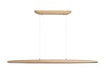 Pakabinamas LED šviestuvas SEARCHLIGHT Kenzie, 29W, 230V, 2700-6000K, 2520lm, medžio spalvos, dimeriuojamas, 1200 x 60 x 600 mm, maksimalus aukštis 1200 mm, 31501NA