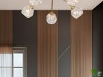 Pakabinamas šviestuvas SEARCHLIGHT Astral, G9, 5 x 33W, 230V, 600 x 600 x 240 mm, 11525-5GO