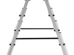 Kopėčios HERVIN EQUIPMENT, aliuminės, dvipusės, 2x6 pakopų, 1320-1410 mm, AD0406A