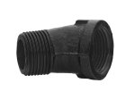 Dekoratyvinė alkūnė RUSTICLINE, 3/4", 45°, RT-79, juodos sp.
