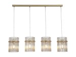 Pakabinamas šviestuvas SEARCHLIGHT Swizzle, E27, 4 x 60W, 230V, 1110 x 200 x 300 mm, maksimalus aukštis 1200 mm, 55620-4CP