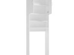 Vonios spintelė DEFRA Pik B60, 64 x 189 x 25 cm, pastatoma, apatinė, su vieta skalbyklei, 2 durų, balta, 095-B-06001