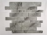 Mozaika MONA MOSAICS Td-31-58, 298 x 300 x 8 mm, 11 vnt./dėž., stiklo, spl. pilka