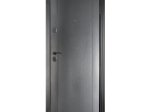 Plieninės durys HELOST GARDA MS-019, komplekte su stakta, rankena ir furnitūra, kairinės, spl. pilka antracito/ ąžuolas, 2050x960x70 mm