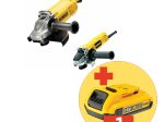 Elektrinių kampinių šlifuoklių rinkinys DEWALT DWE492DUO2-QS, DWE4157 + DWE492, 125 ir 230 mm