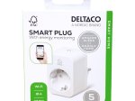 Išmanusis kištukinis lizdas DELTACO SMART HOME SH-P01E16, WiFi, valdomas su programėle, turi laikmačio funkciją