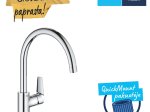 Plautuvės maišytuvas GROHE Quickfix Start Edge, chromas, 31369001