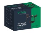 Lauko šviestuvas V-TAC VT-11032, 3 vnt., su saulės elementais, veikimo laikas 12 val., 3 x 50lm, 3000 K, IP65 