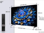 Televizorius TCL 65T69C, 65" (165,1 cm), 4K Ultra HD, QLED, Smart TV, Wi-Fi