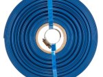 Plokščia žarna BRADAS Aqua-Flat PE/EVA, vandens pumpavimui, 1 1/4"- 10m, mėlyna spalva, komplekte žarnos užspaud.